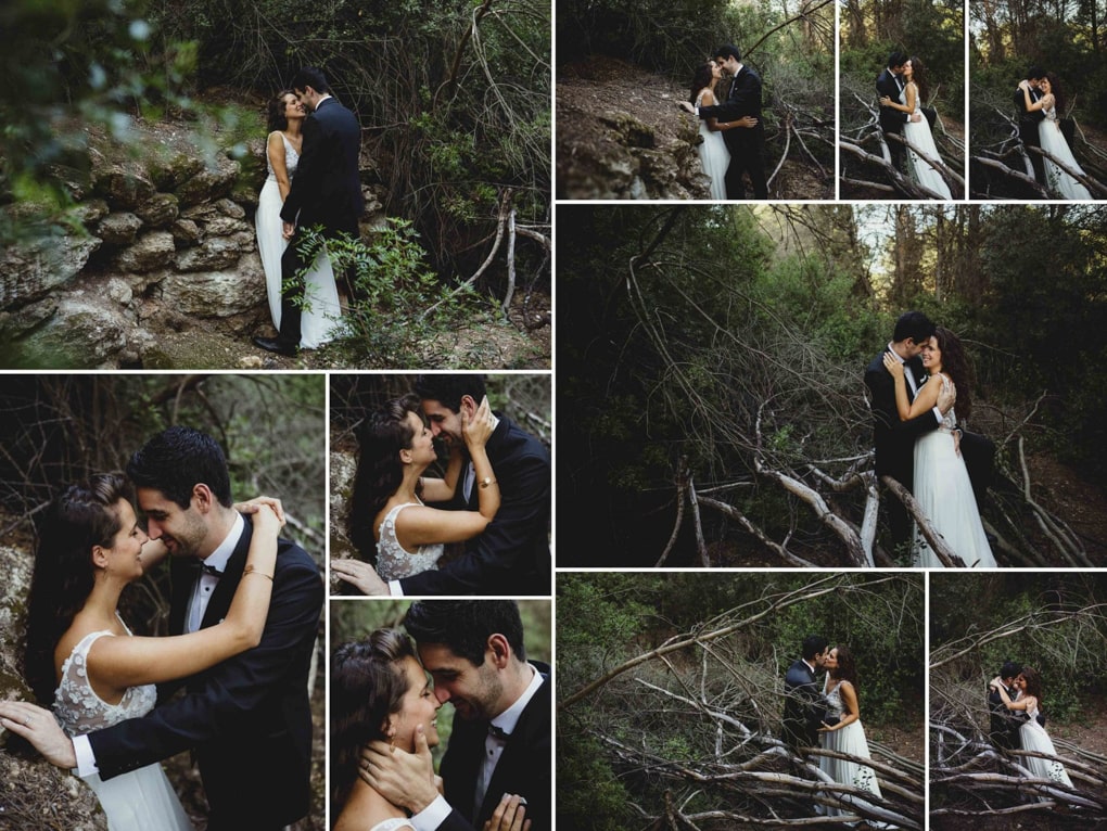 Postboda en el bosque