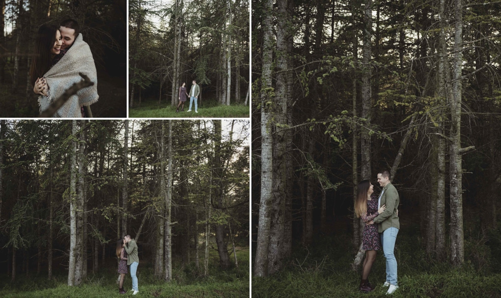 Reportaje preboda entre avetos