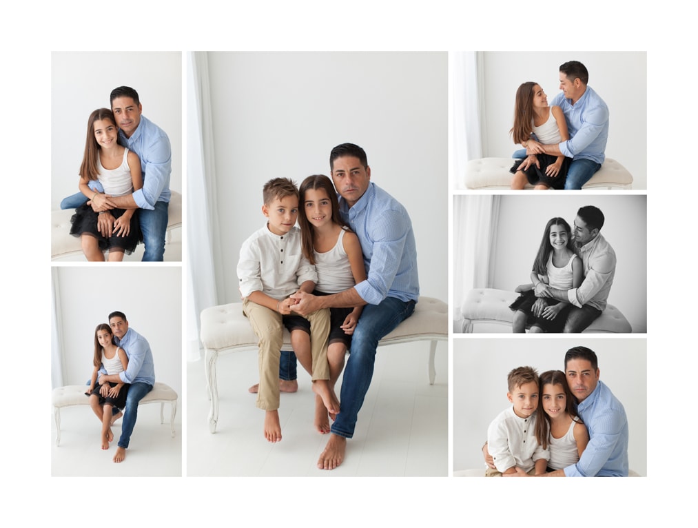 Sesion familiar con niños mayores