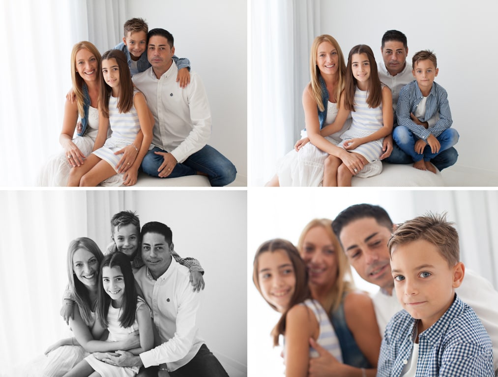Padres e hijos en familia